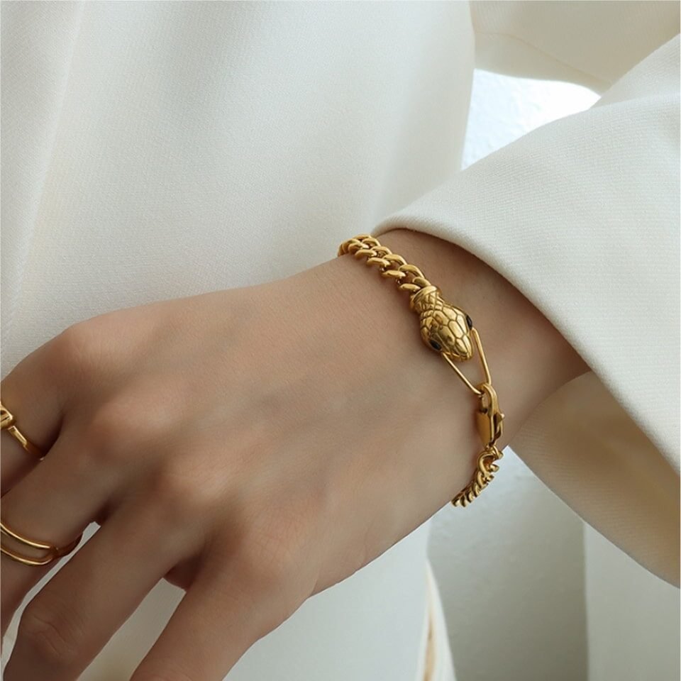18k Gold Plated Venom Bracelet