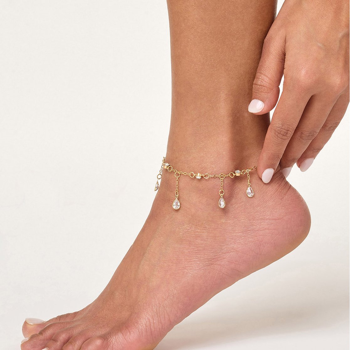 Dripping in Gold Anklet