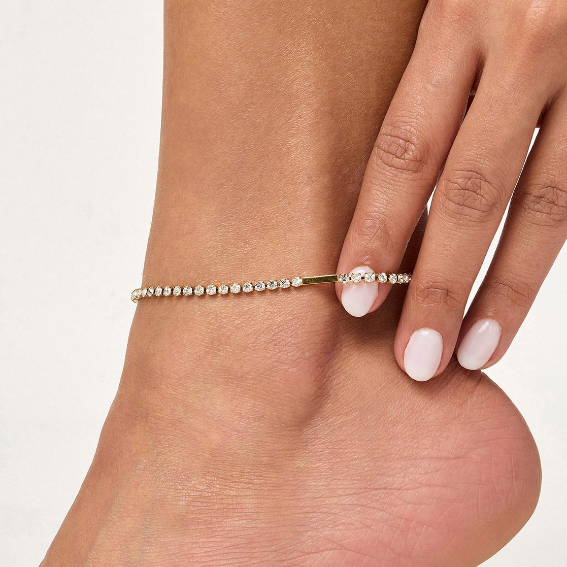 Tennis Anklet Gold