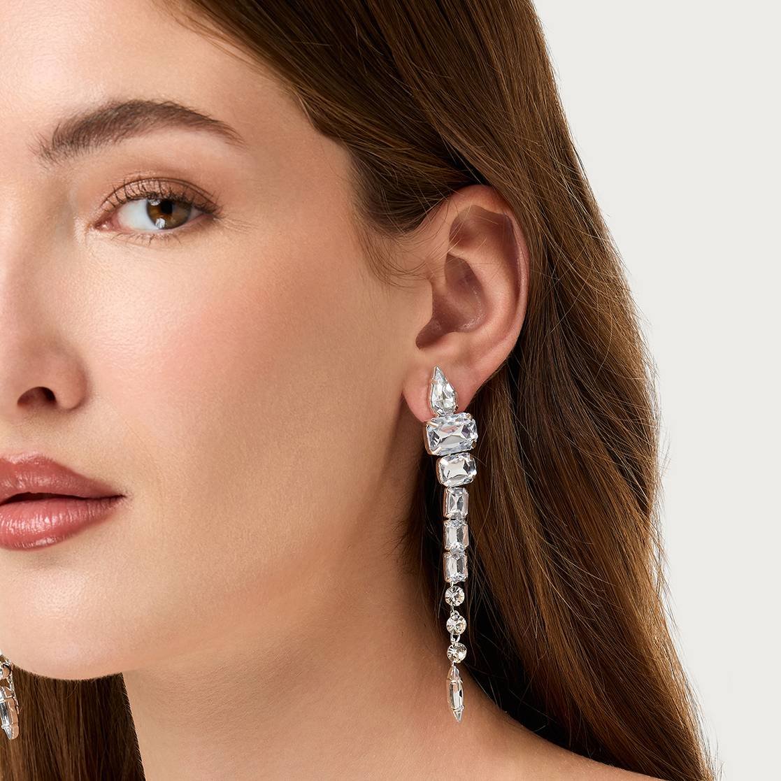 Crystal Column Earrings