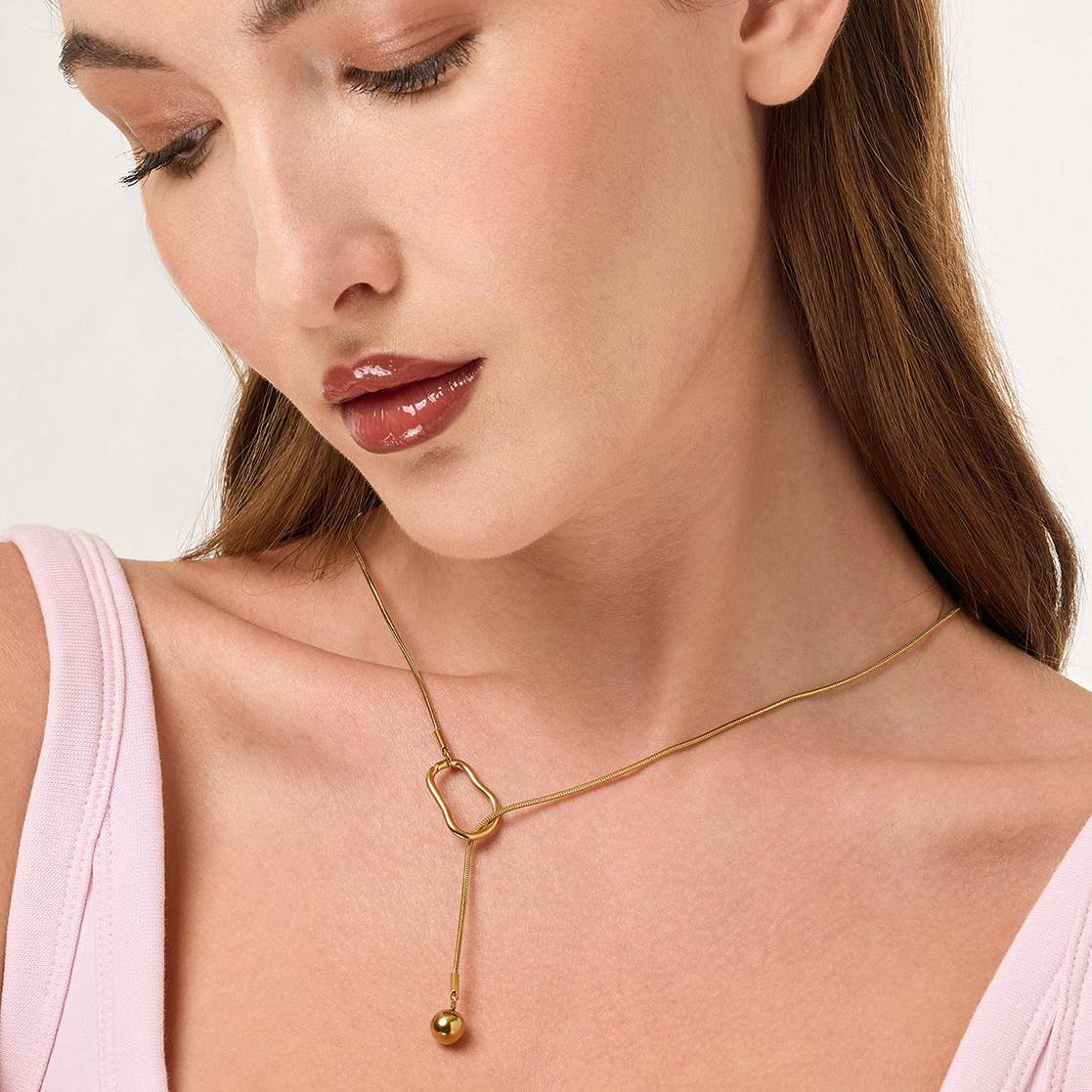 Sphere Drop Necklace