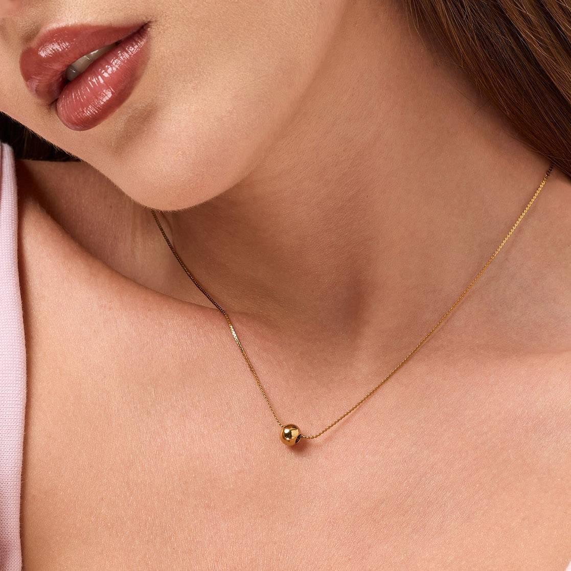 Orb Energy Necklace Gold