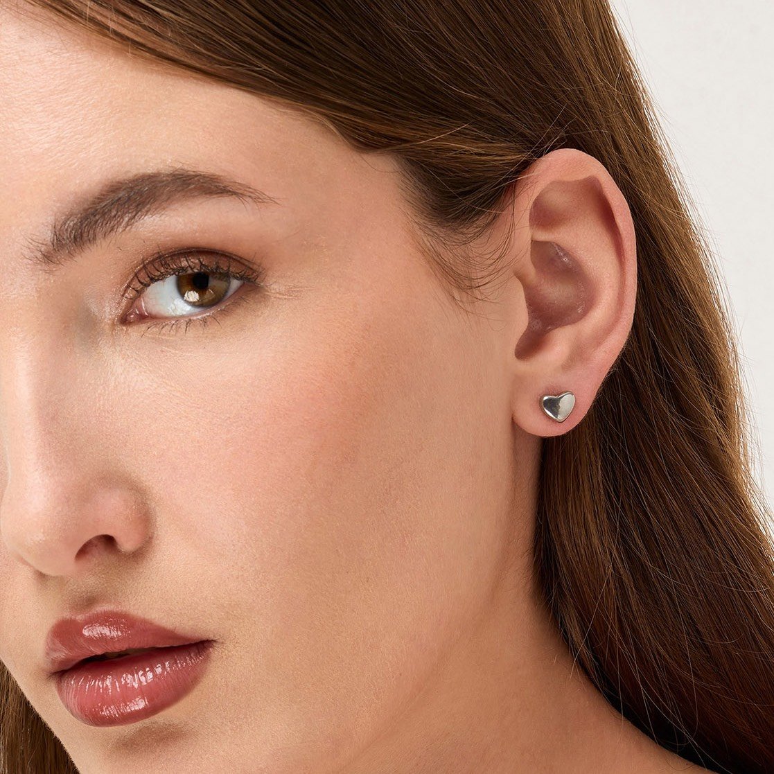 Silver Heart Earring