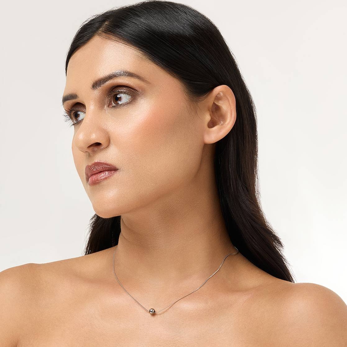 Orb Energy Necklace Silver