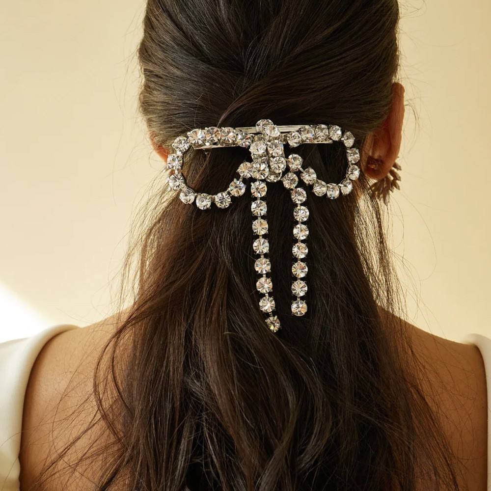 Crystal Crush Bow Hair Clip