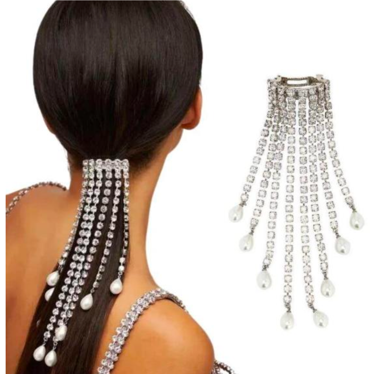 Crystal Rain Hair Clip