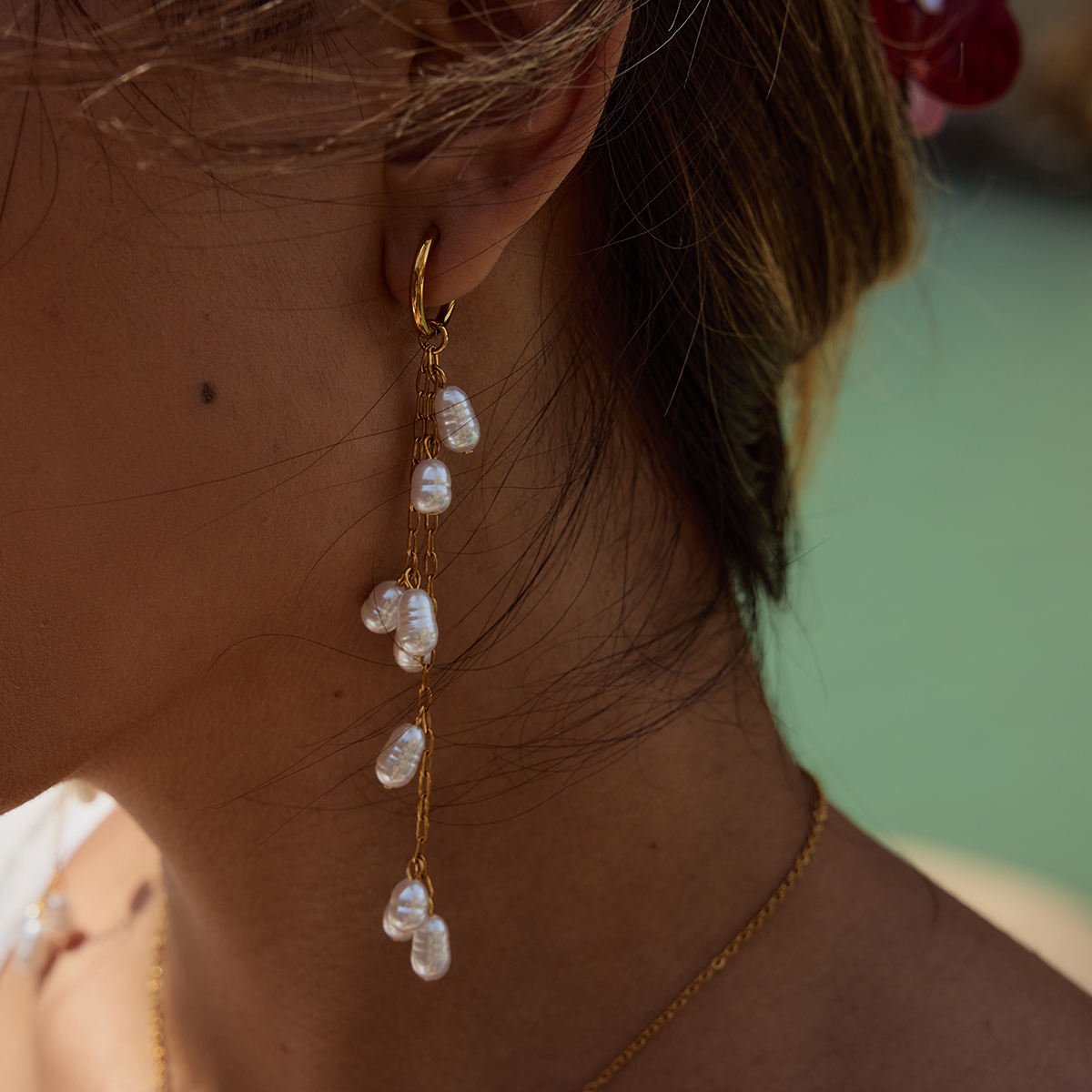 Pearl Chain Drops