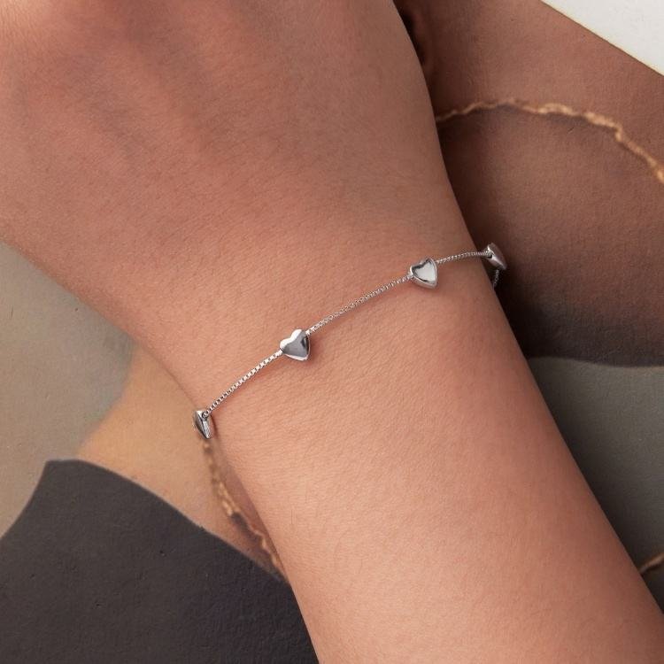 Siver Heart Bracelet